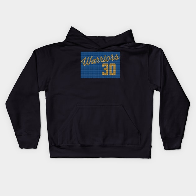 Warriors 30 Kids Hoodie by teeleoshirts